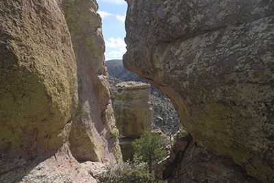 Through the rocks